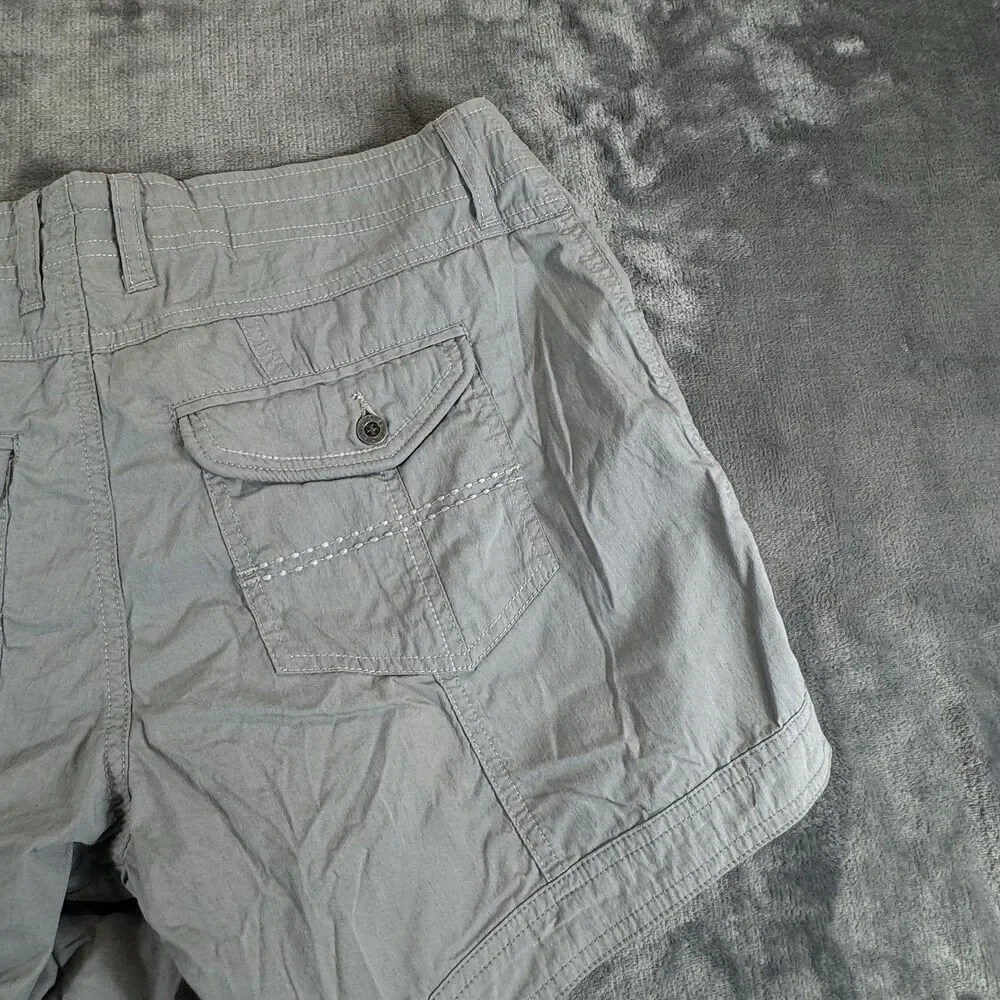KUHL Kurve Kontra Cargo Shorts Granite 6” Ins Hiking Outdoor Lightweight NWOT